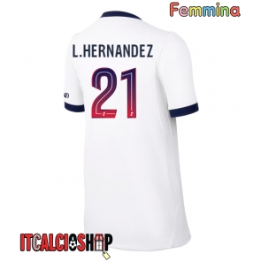 Paris Saint-Germain Lucas Hernandez #21 Seconda Maglia Femmina 2026-27 Manica Corta